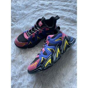 MAZINO KIDS Unisex Multi-Color Athletic Sneakers With Chunky Sole Size 7Y
